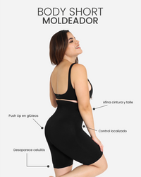 Faja Moldeadora Body Short de Cintura Alta