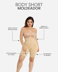 Faja Moldeadora Body Short de Cintura Alta